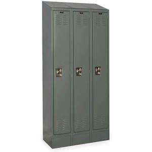 HALLOWELL URB3258-1ASB-HG Wardrobe Locker (3) Wide (3) Openings | AC2ZFA 2PFL7