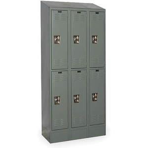 HALLOWELL URB3258-2ASB-HG Wardrobe Locker (3) Wide (6) Openings | AC2ZFG 2PFN7