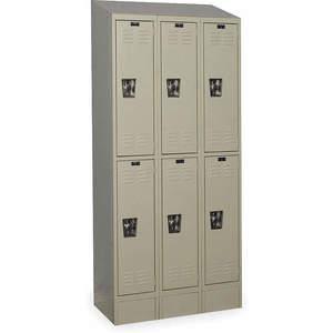 HALLOWELL URB3228-2ASB-PT Wardrobe Locker (3) Wide (6) Openings | AC2QEC 2LYZ3