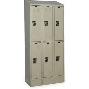 HALLOWELL URB3258-2ASB-PT Wardrobe Locker (3) Wide (6) Openings | AC2QEE 2LYZ5