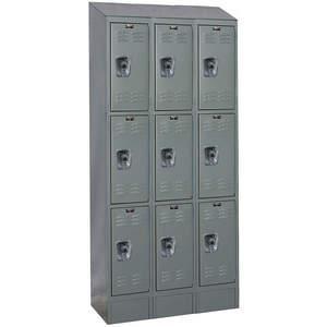 HALLOWELL URB3228-3ASB-HG Wardrobe Locker (3) Wide (9) Openings | AC2ZFL 2PFP5