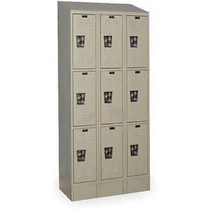HALLOWELL URB3288-3ASB-PT Wardrobe Locker (3) Wide (9) Openings | AC2QEN 2LZA4