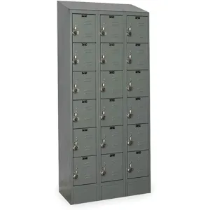 HALLOWELL URB3288-6ASB-HG Box Locker 36 Inch Width 18 Inch D 84 Inch Height | AC2ZFX 2PFR6