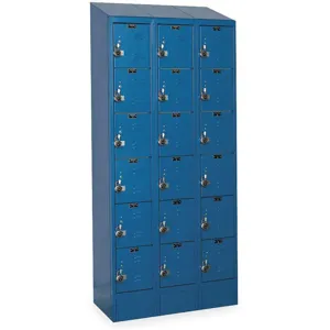 HALLOWELL URB3258-6ASB-MB Box Locker 36 Inch Width 15 Inch D 83 Inch Height | AC2ZGW 2PFV1