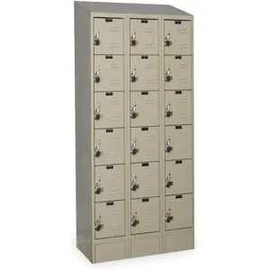 HALLOWELL URB3228-6ASB-PT Box Locker 36 Inch Width 12 Inch D 82 Inch Height | AC2QEQ 2LZA6