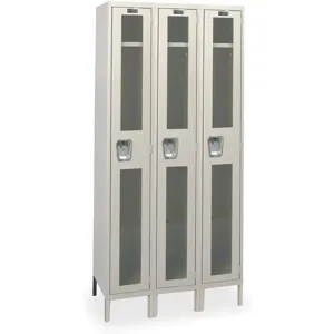 HALLOWELL USV3288-1A-PT Wardrobe Locker (3) Wide (3) Openings | AD7YPN 4HE96