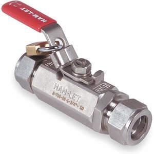 HAM-LET H-700-SS-L-1/2-T-LD Stainless Steel Ball Valve Tube x Tube 1/2 In | AD3KNB 3ZVP9