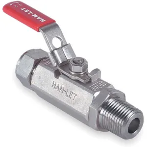 HAM-LET H-795-SS-NL-3/8 x 3/8-T-LD Stainless Steel Ball Valve Mnpt x Tube 3/8 In | AD3KNF 3ZVR4