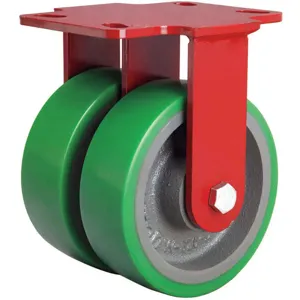 HAMILTON R-HS2-6DB Dual Wheel Rigid Caster 2000 Lb 6 Inch Pureth | AB3VJE 1VHR6