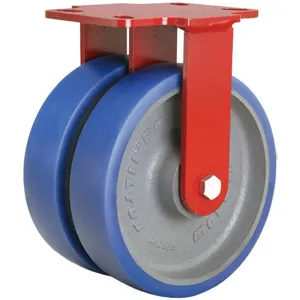 HAMILTON R-HS2-8SPB Dual Wheel Rigid Caster 2000 Lb 8 Inch Pureth | AB3VJL 1VHT3