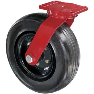 HAMILTON S-7516-SPRT-4SL-FCB Swivel Solid Rubber Wheel Caster 5-1/8 W | AE7XBB 6AZP4