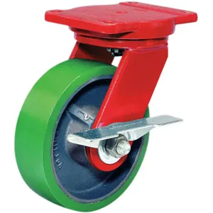 HAMILTON S-HS-4DB-4SL-FB Swivel Plate Caster With Directional Lock Brake 750 Lb | AE7WZT 6AZK0