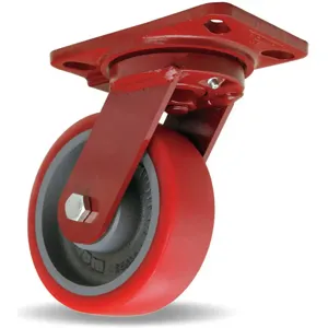 HAMILTON S-HS-6TRB Swivel Plate Caster 1400 Lb 6 Inch Dia | AG6WKN 49H471