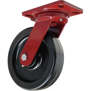 HAMILTON S-HS-8P Swivel Plate Caster 1400 Lb 8 Inch Diameter | AE6VQQ 5VH64