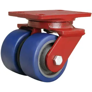 HAMILTON S-HS2-4SPB Dual Wheel Swivel Caster 1200 Lb 4 Inch Pureth | AB3VHZ 1VHR1