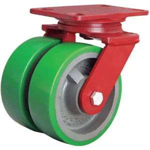 HAMILTON S-HS2-6DB Dual Wheel Swivel Caster 2000 Lb 6 Inch Pureth | AB3VJD 1VHR5