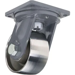 HAMILTON S-MD-84FST Swivel Plate Caster 17000 Lb 8 Inch Diameter | AE6VRG 5VH84