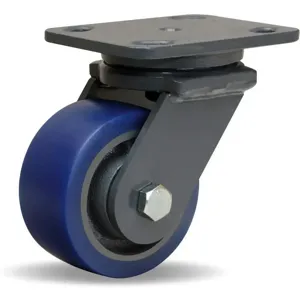 HAMILTON S-WH-4SPB Swivel Plate Caster 600 Lb 4 Inch Dia | AG6WLA 49H502