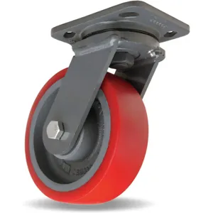 HAMILTON S-WH-4TRB Swivel Plate Caster 900 Lb 4 Inch Dia | AG6WLB 49H503