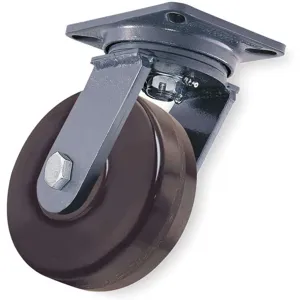 HAMILTON S-WH-6P-4SL-IB Swivel Plate Caster With Directional Lock Brake 1200lb | AE6VRV 5VJ15