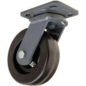 HAMILTON S-WH-6P Swivel Plate Caster 1200 Lb 6 Inch Diameter | AE6VRU 5VJ14