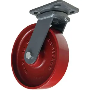 HAMILTON S-WH-8MB Swivel Plate Caster 1500 Lb 8 Inch Diameter | AE6VRX 5VJ22