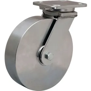 HAMILTON S-WHS-8SB Swivel Plate Caster 1600 Lb 8 Inch Diameter | AB3VHT 1VHN7