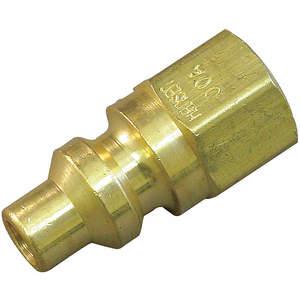 HANSEN 02A Coupler Plug (f)npt 1/4 Brass | AC4ZKY 31C881