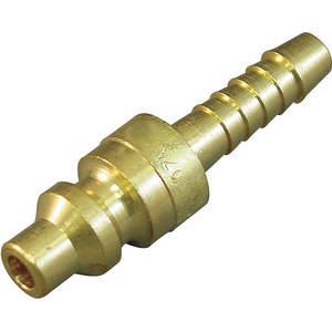 HANSEN 09A Coupler Plug Hose Barb 1/4 Brass | AC4ZLE 31C887