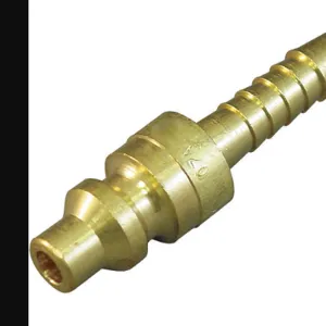 HANSEN 08A Coupler Plug Hose Barb 1/4 Brass | AC4ZLD 31C886