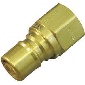 HANSEN 100506 Coupler Plug (M)NPT 3/8 Brass | AC4ZNM 31C942