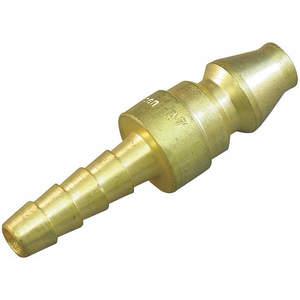 HANSEN A8 Coupler Plug Hose Barb 1/4 Brass | AC4ZMD 31C910