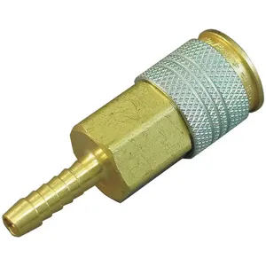 HANSEN B23AS37H Coupler Body Hose Barb 1/4 Brass | AC4ZQU 31D004