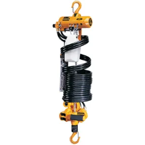 HARRINGTON AH250M-6.5 Air Chain Hoist 250 Lb. Capacity 6.5 Feet Lift | AE3LVR 5DZF9