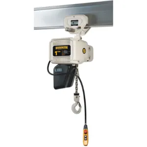 HARRINGTON NER010LD-FG-10 Electric Chain Hoist 2000lb 10 feet 14/2.5fpm | AG3PQR 33RV70