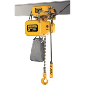 HARRINGTON NER030CD-20 Electric Chain Hoist 6000 lb. 20 ft Voltage 460 | AE9BZF 6HJK9