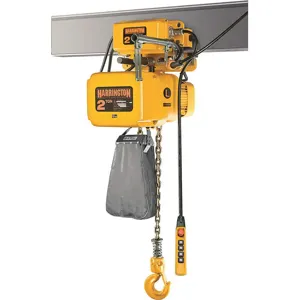 HARRINGTON NERM020C-L-10 Electric Chain Hoist Wiith Trolley 4000lb 10ft | AF7ZME 23XR91