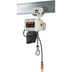 HARRINGTON NERP003LD-FG-20 Electric Chain Hoist with Trolley 500lb. 20ft | AG3PUK 33RW39