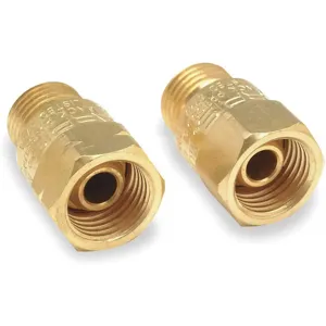 HARRIS 88-6CVT R&L Welding Torch Check Valve Set Brass 2 Pc | AC3WCY 2WY31