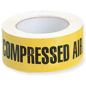 HARRIS INDUSTRIES 2X90FT COMPRES Pipe Marker Compressed Air Yelowl | AF4PQE 9EX77