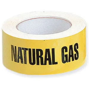 HARRIS INDUSTRIES 2X90FT NATUR Pipe Marker Natural Gas Yellow | AF4GWW 8WN88