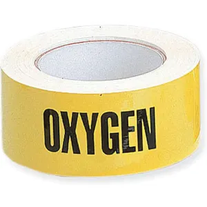 HARRIS INDUSTRIES 2X90FT OXYGEN Pipe Marker Oxygen Yellow | AF4KUC 8ZEL7