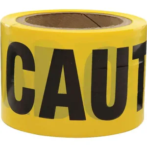 HARRIS INDUSTRIES BT-66-3 Barricade Tape Yellow/ Black 300ft x 3 In | AF4NGQ 9CYF2