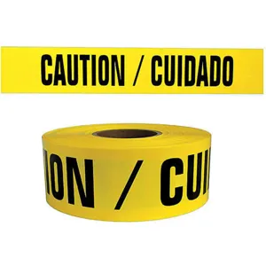 HARRIS INDUSTRIES BT066 Barricade Tape Caution/Cuidado 1000 Feet | AJ2KKF 8FGT5