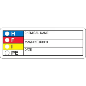 HARRIS INDUSTRIES LB131851 Hmig Label 1-1/8 Inch H 3-1/8 Inch Width - Pack Of 1000 | AF4TNY 9JHA8