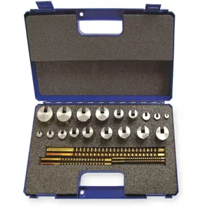 HASSAY SAVAGE CO. 15440 Keyway Broach Set, #40 Set Type, Metric, High Speed Steel | AB2AKB 1KEH2