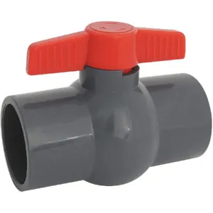 HAYWARD QVC1012SSEG Pvc Ball Valve Inline Socket, 1-1/4 Pipe Size, 150 Psi | AE2MZL 4YLG6