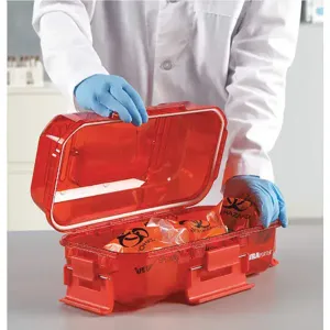 HEATHROW SCIENTIFIC HS120077 Utility Carrier Polycarbonate Red | AH2BEZ 24EN31