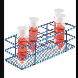 HEATHROW SCIENTIFIC HS120087 Test Tube Rack Epoxy-Coated Steel Blue | AH2BFC 24EN37