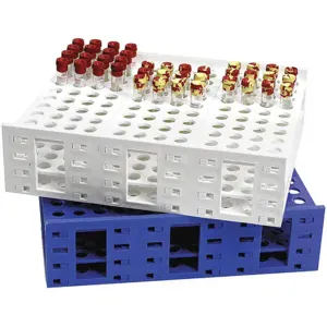 HEATHROW SCIENTIFIC HS120113 Test Tube Rack Polypropylene White | AH2BFK 24EN49